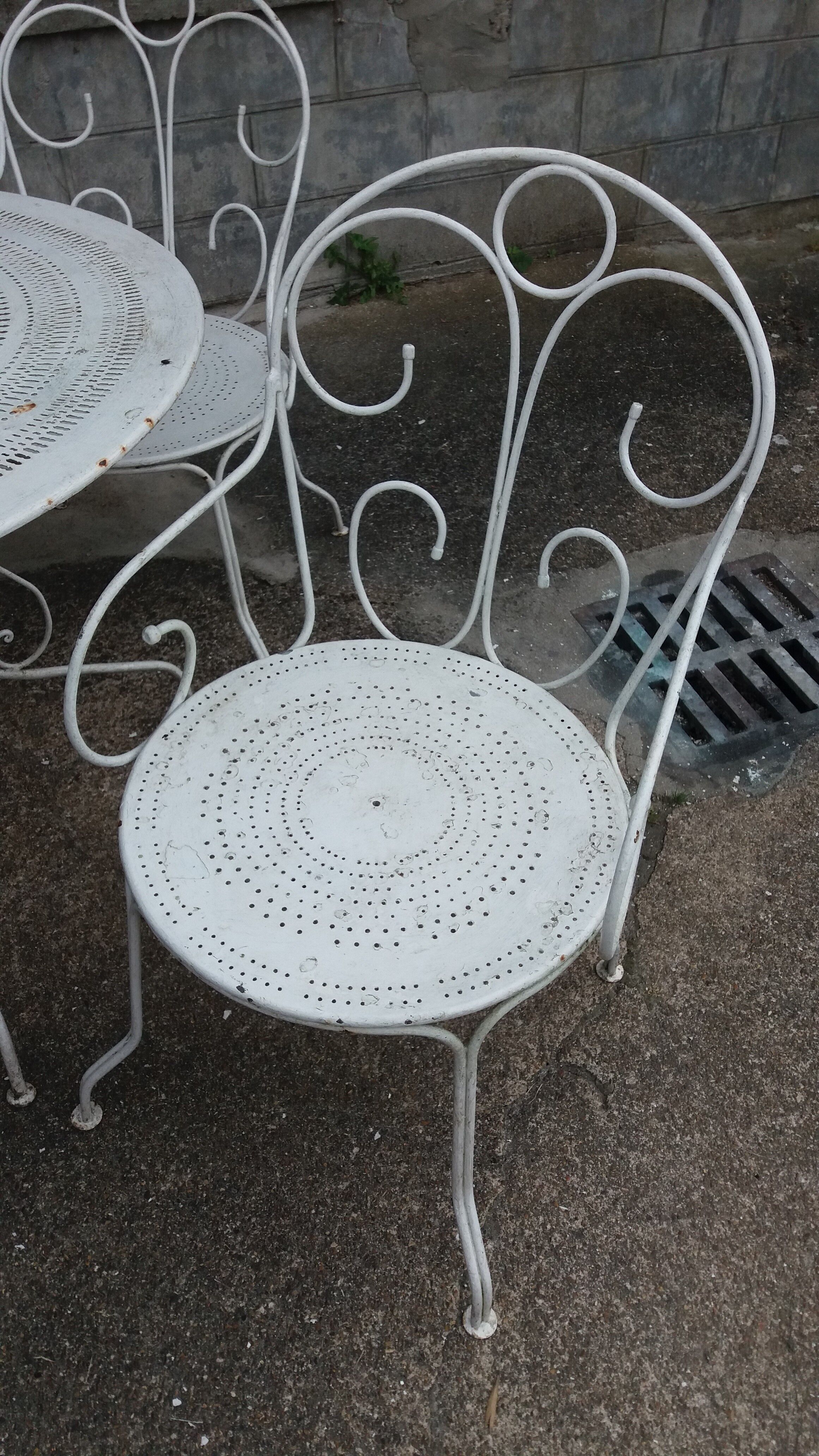 Iron garden furniture