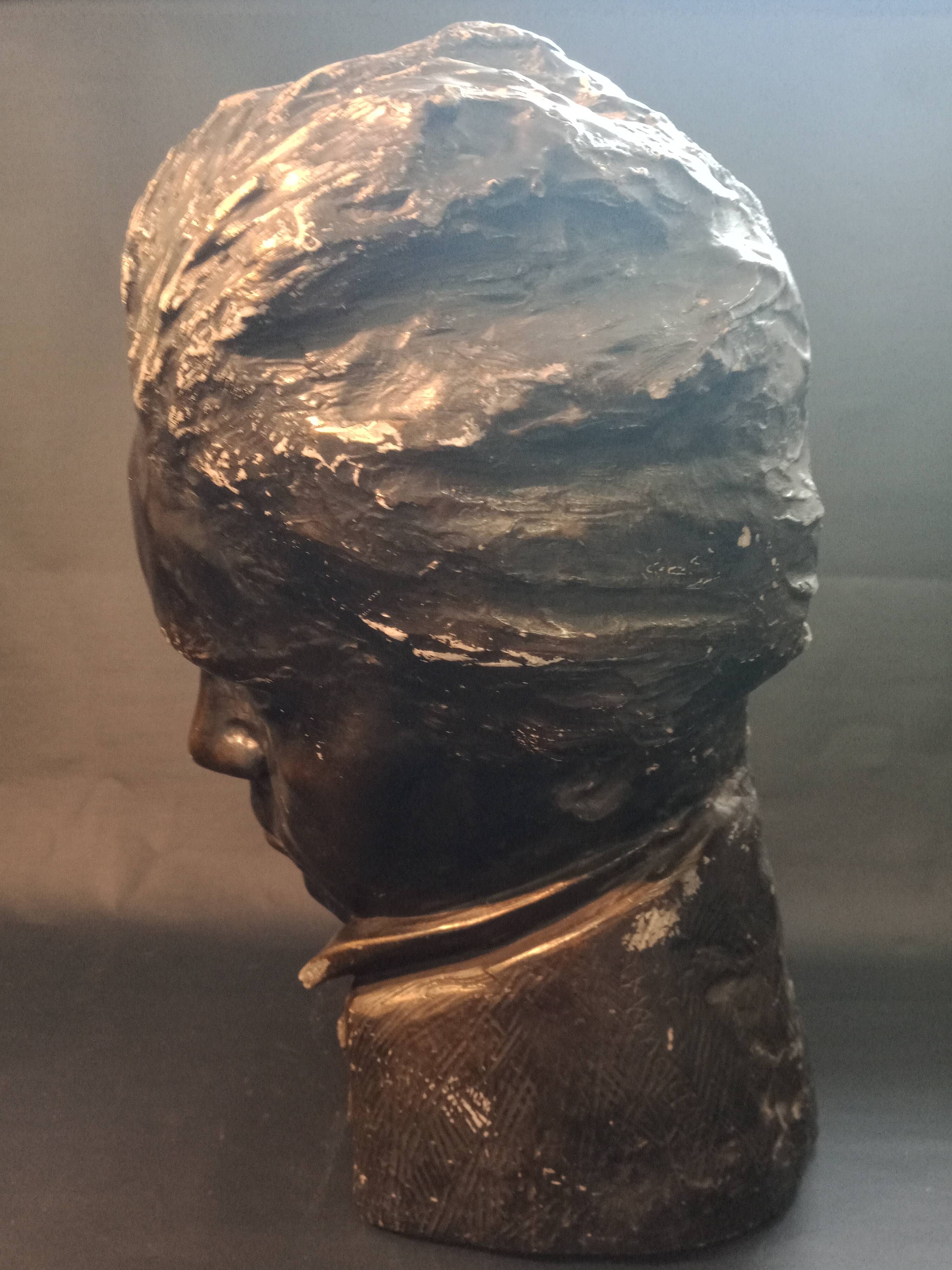 Beethoven bust in patinated plaster by Limousin
