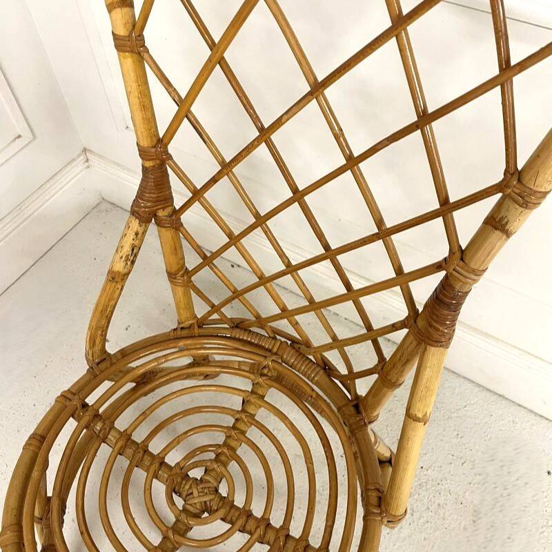 Chaise Bambou et rotin