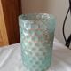 Cylindrical vase frosted honeycomb glass