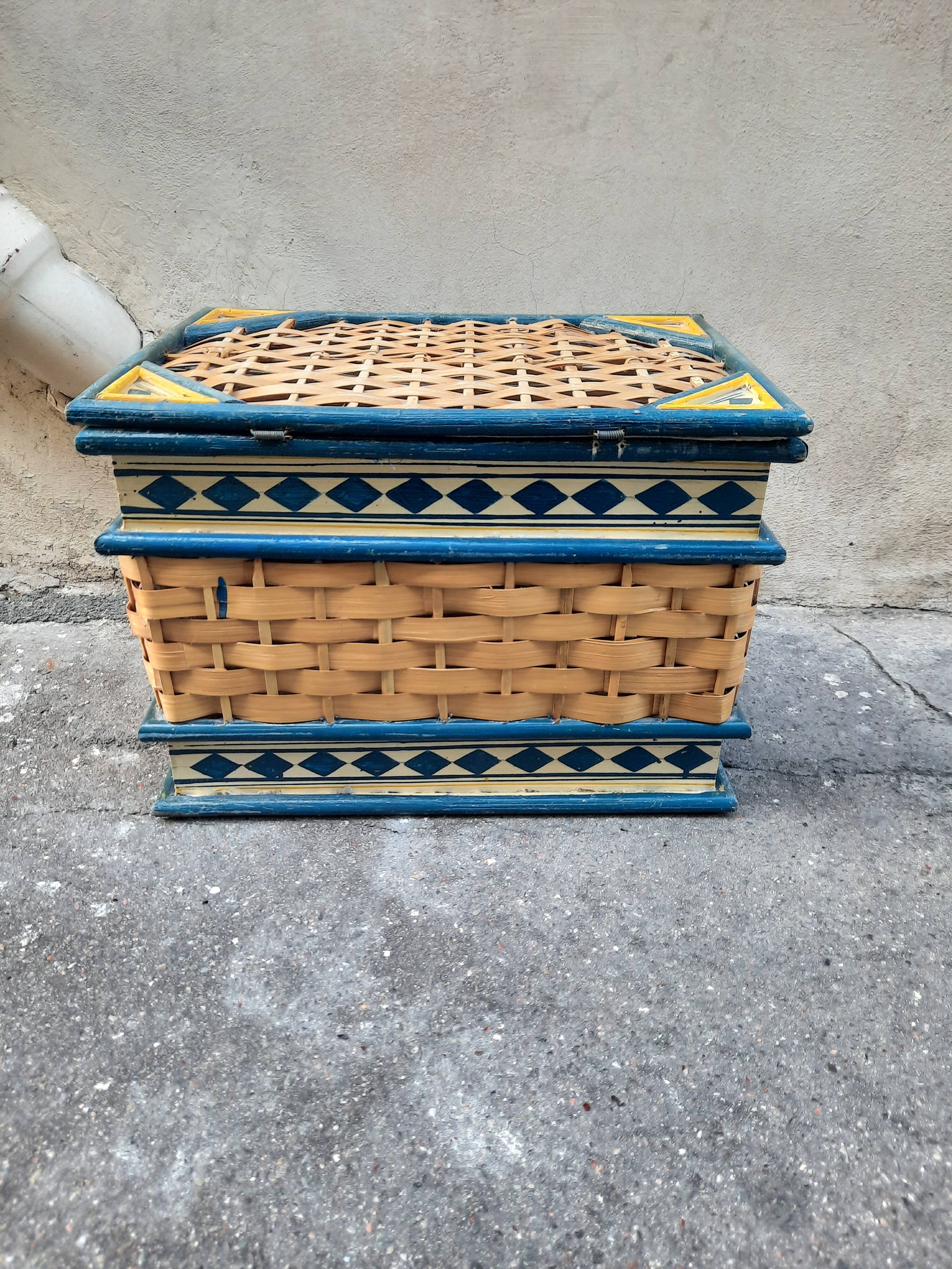 Rattan chest