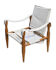 Vintage safari chair 1960s Denmark with canvas minimalist design