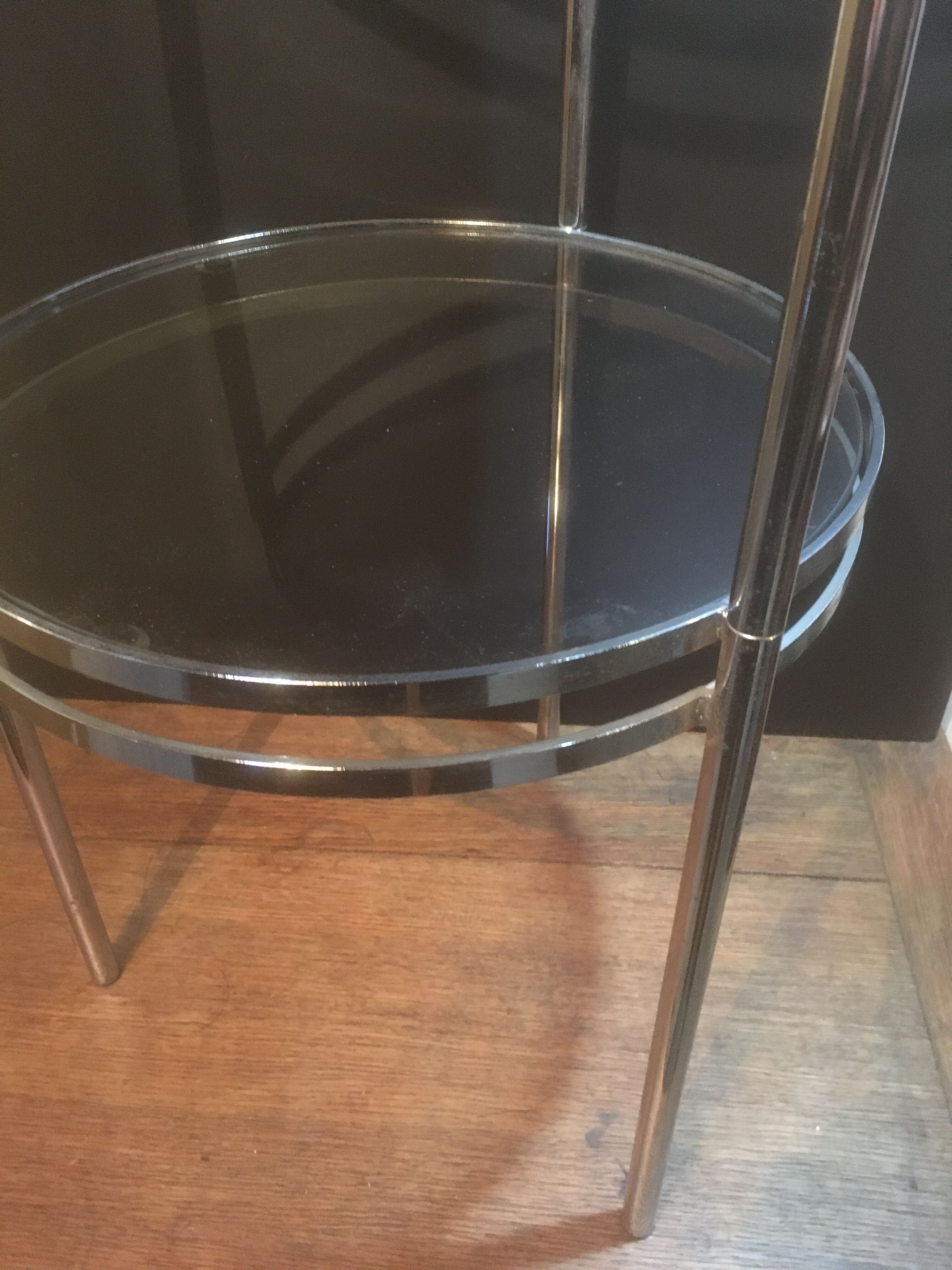 Sofa end or harness in chromed metal Ø 36