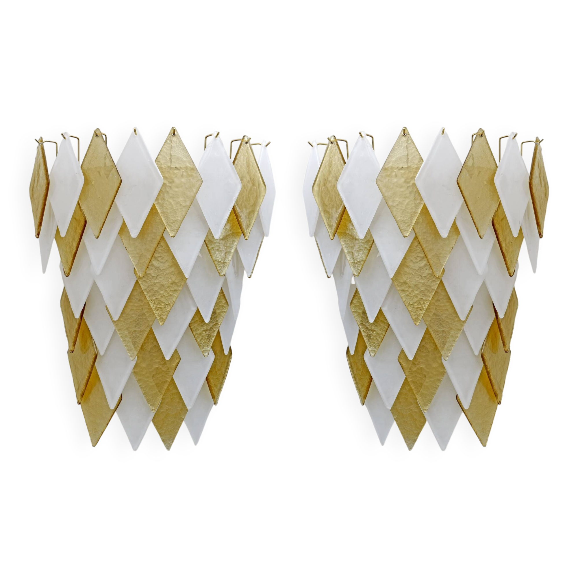 Pair of Modern Italian Murano Glass Sconces
