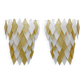 Pair of Modern Italian Murano Glass Sconces
