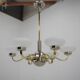 Large Art Deco Chandelier, 1930s, Restored