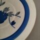 Rare Gien plate, Guy pattern – hand-painted blue decoration – late 19th century