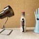 Bedside lamp mini spot vintage 70 original Prisunic pop Age
