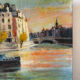La Seine à Paris, huile sur toile signé 1970