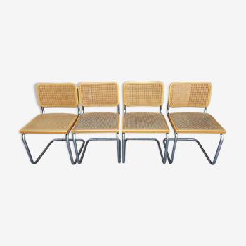 4 chaises B32 par Marcel Breuer