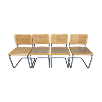4 chaises B32 par Marcel Breuer