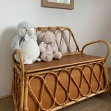 Rattan toy box
