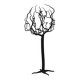 Black brutalist tree floor candle holder “tree of life”, 1970s.
