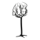 Black brutalist tree floor candle holder “tree of life”, 1970s.