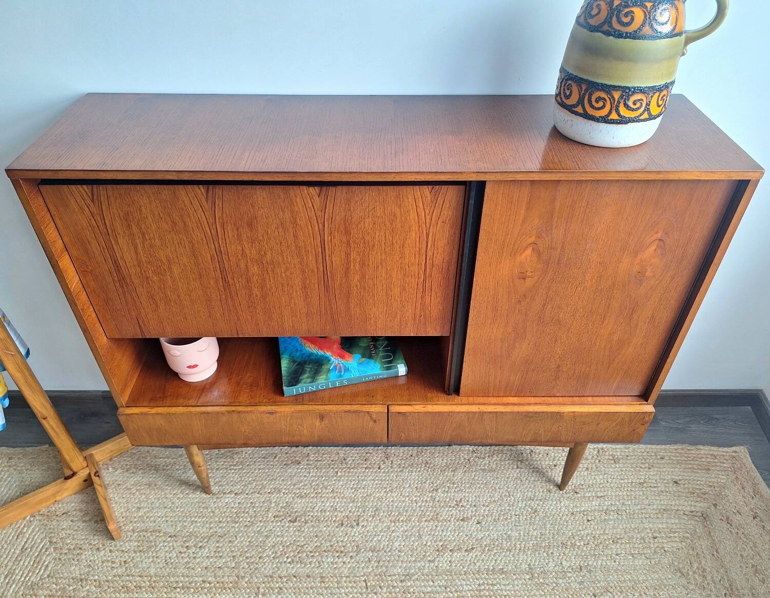 Enfilade vintage, meuble bar ancien, buffet