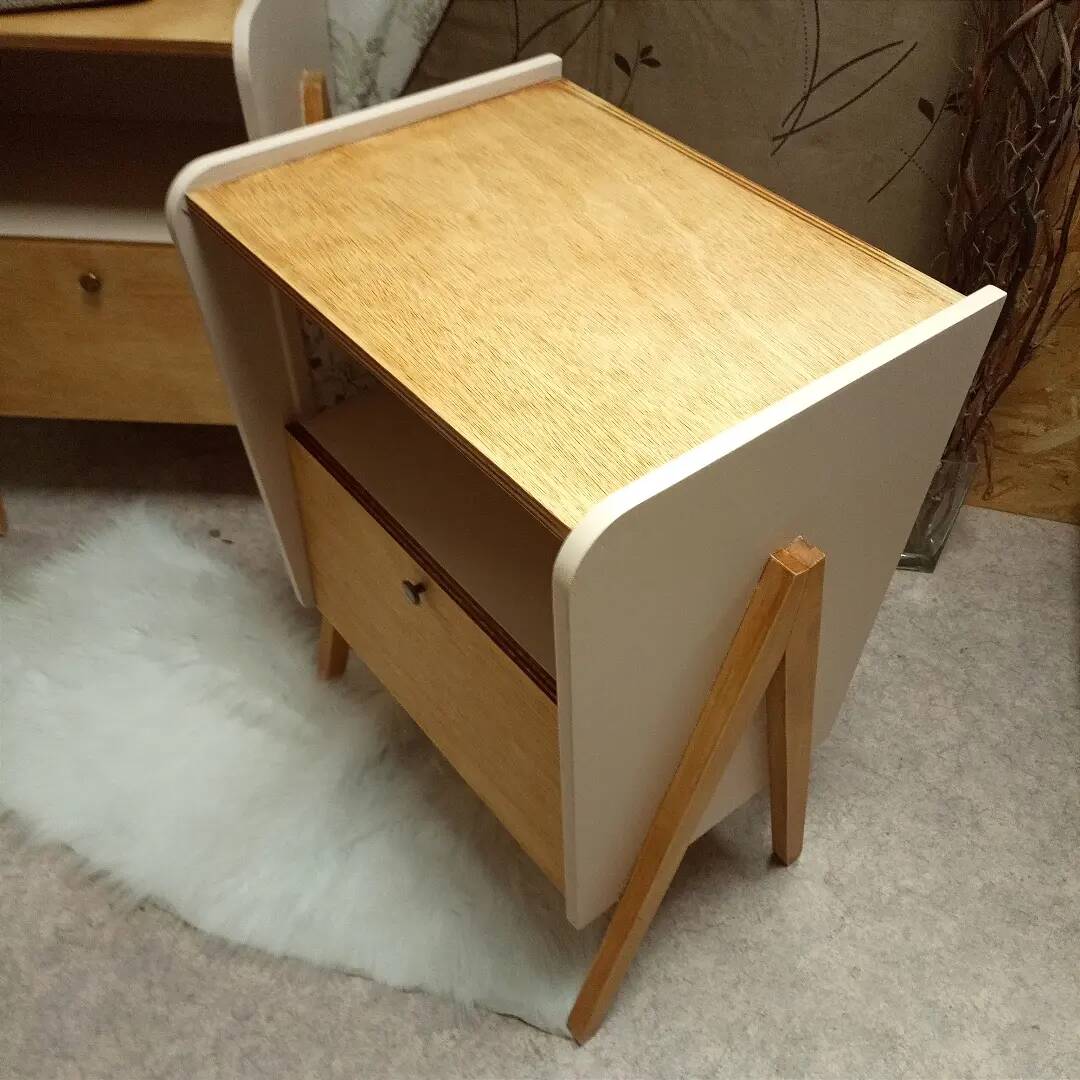 Pair of vintage bedside tables