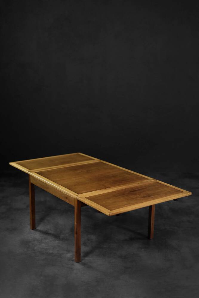 Vintage Modern Teak Drop-Leaf Coffee Table, Model 5362, Denmark by Børge Mogensen for Fredericia, 1960s