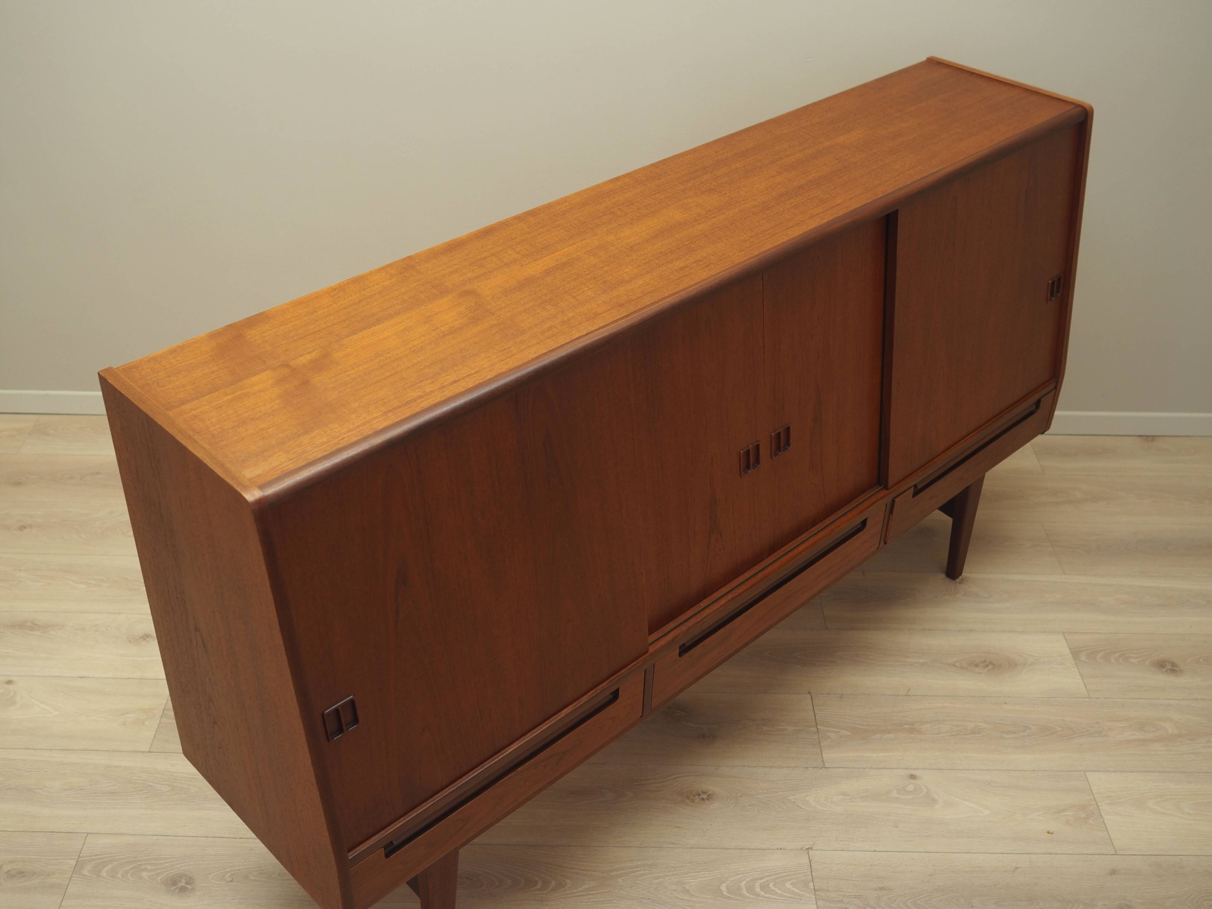 Teak highboard, Danish design, 1960s, production: Denmark