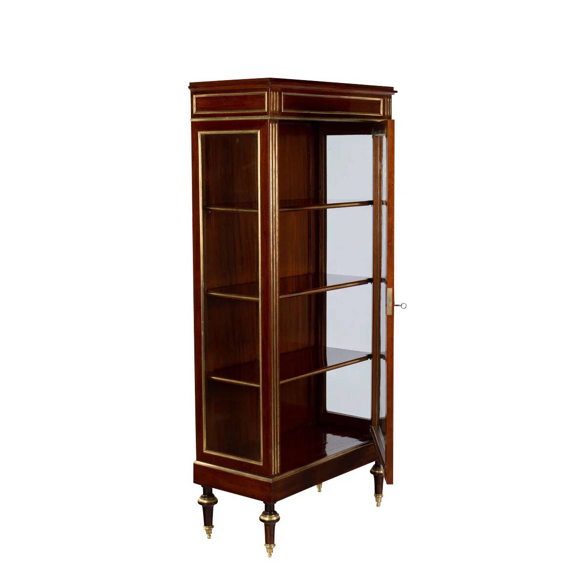 1800s Classicism Narrow Display Cabinet