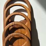 Cutting or presentation board of monoxyl teak with handle (T1)