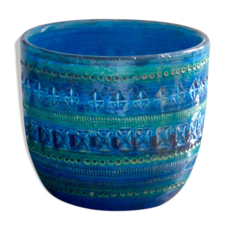 Planter Aldo London Bitossi Rimini Blu diamond 1960