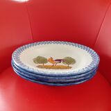 4 plates St Clement 19th-century