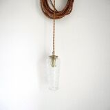 Suspension en verre ciselé