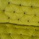 Ensemble 1960s canapé 2 places et 2 fauteuils en tissu vert chartreuse, pieds métal d'origine