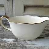 Villeroy & Boch Mettlach ivory and gold sauce boat