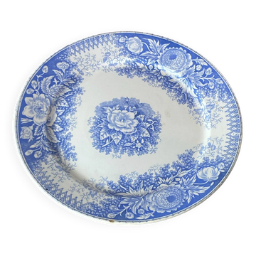 Compote dish, earthenware, Sarreguemines