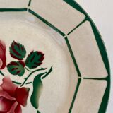 Set of 5 plates flat vintage model monique de digoin sarreguemines