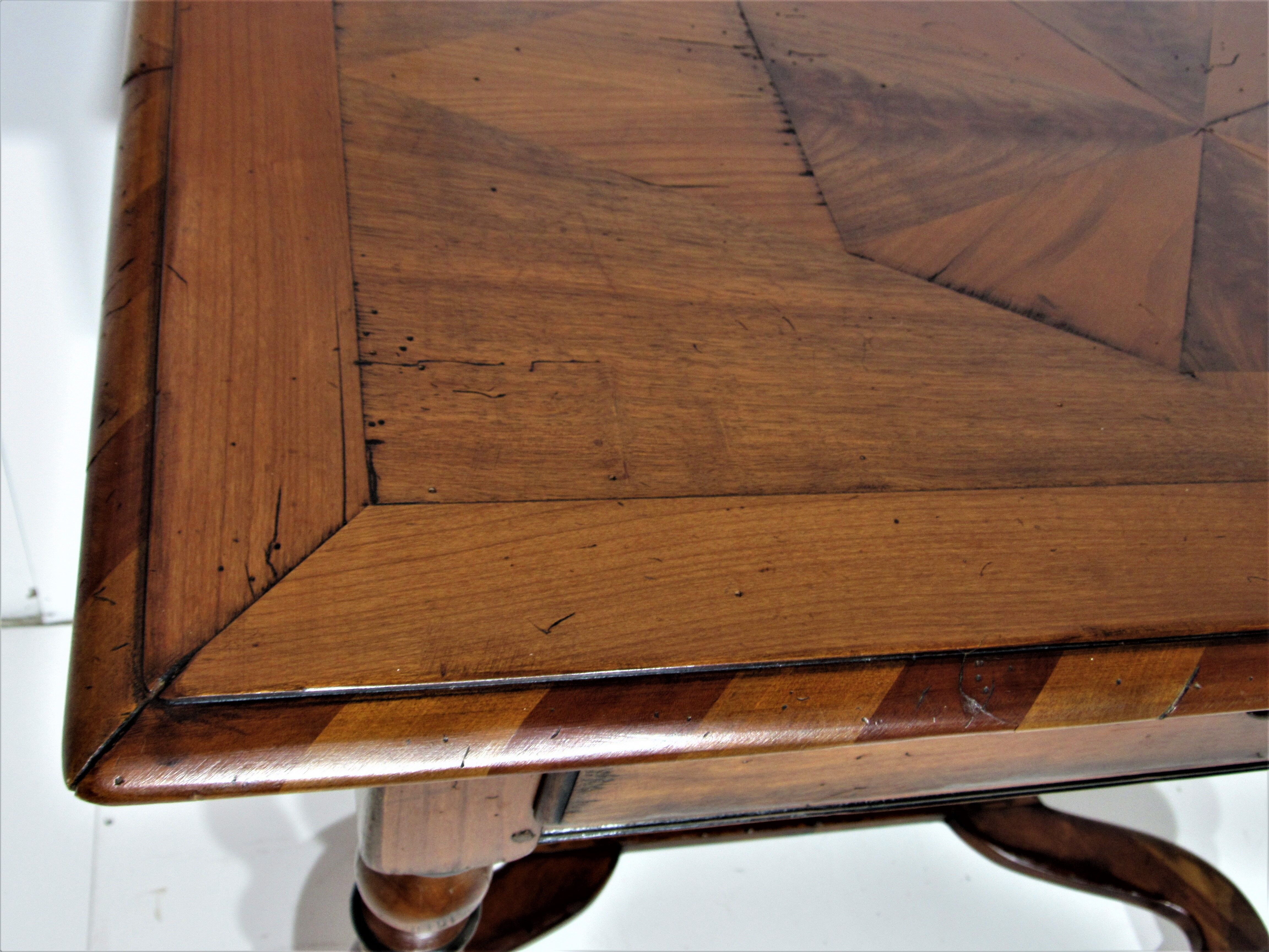 Marked writing table with 1 drawer