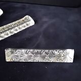 8 Knife holders Lead crystal Triangular shape