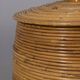 Vintage 1960s Italian design bamboo storage basket