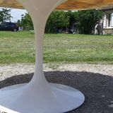 Table Tulip by& Eero Saarinen marble Calacatta, Knoll