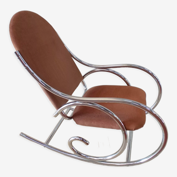 Rocking-chair chromé