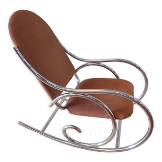 Rocking-chair chromé