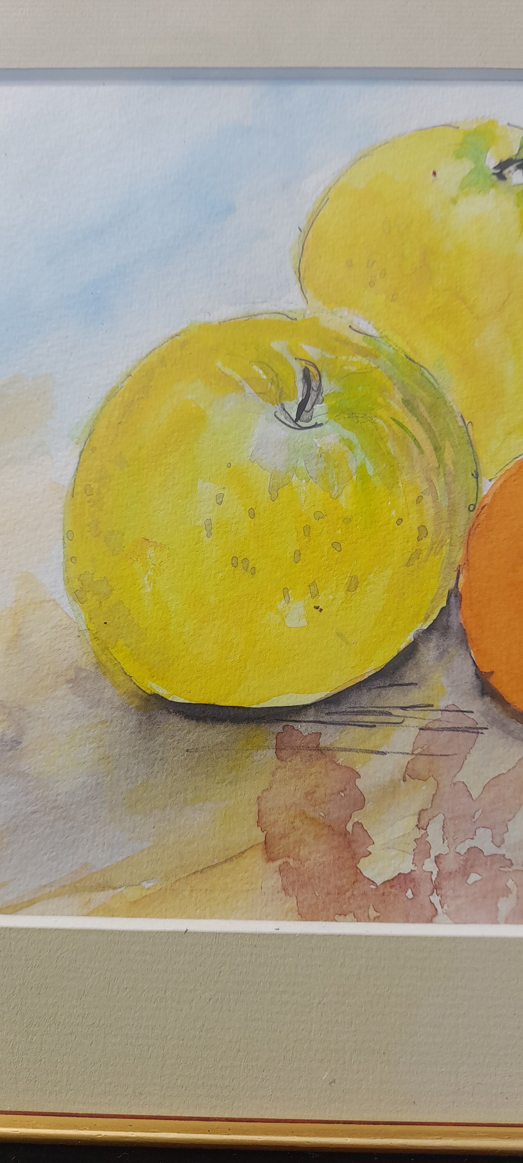 Still life framed under glass signed R. Honain33 X 27 cm