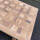Renovated farmhouse dining table in solid oak 210cm 19th century