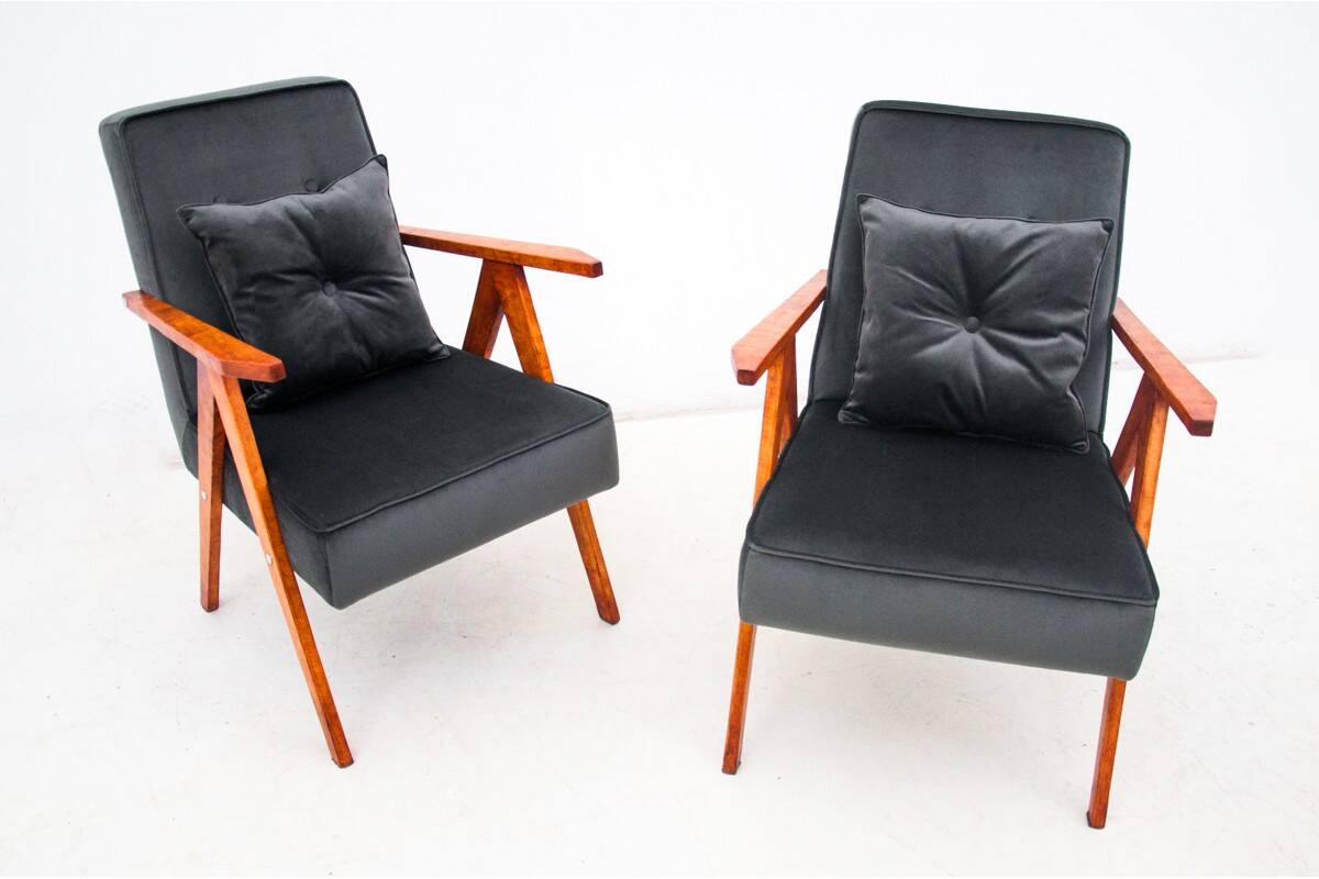 Ensemble de fauteuils, Pologne, années 1960