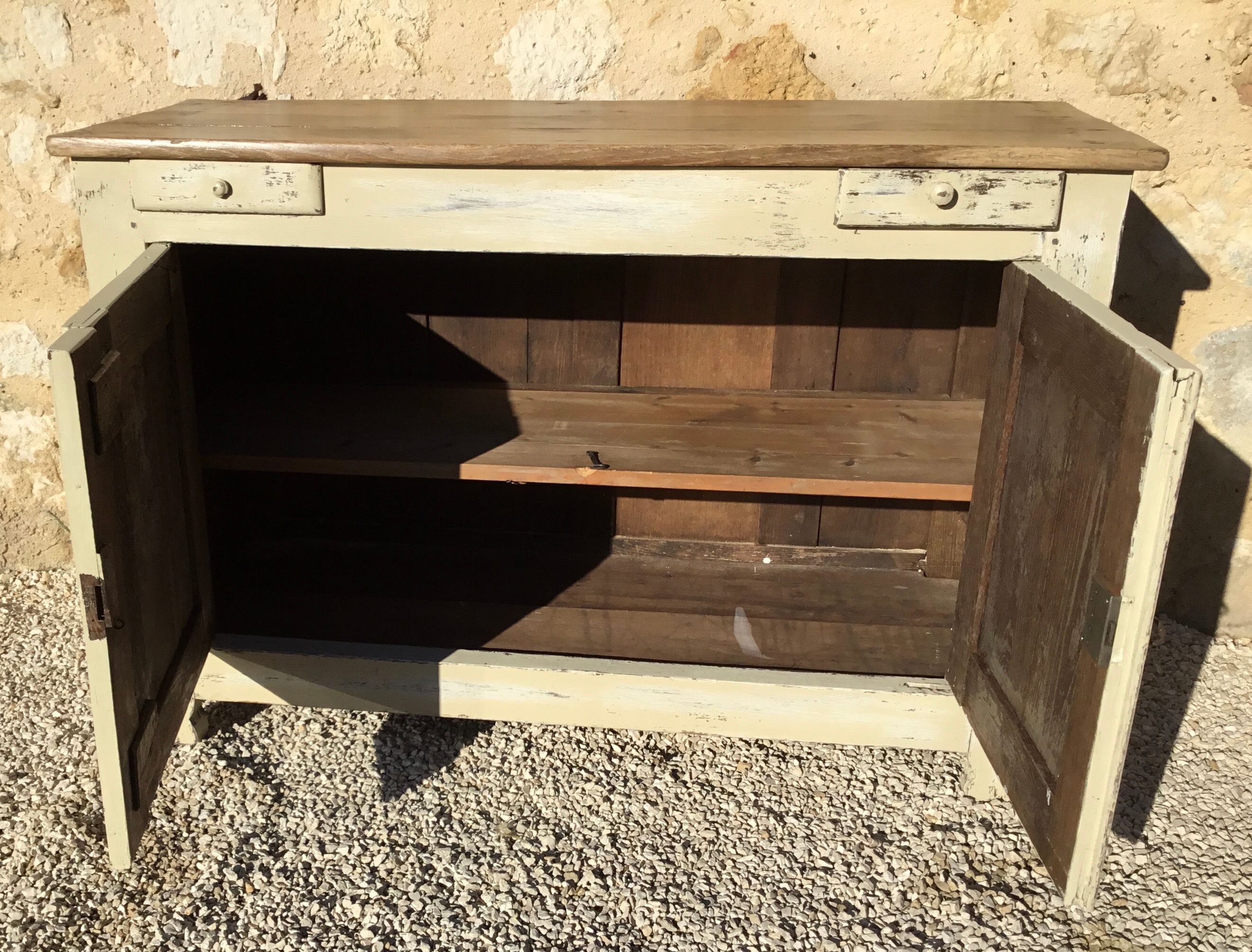 19th-century oak country buffet