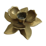 Golden candle holder