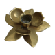 Golden candle holder