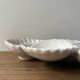 Ceramic shell-shaped serving dish