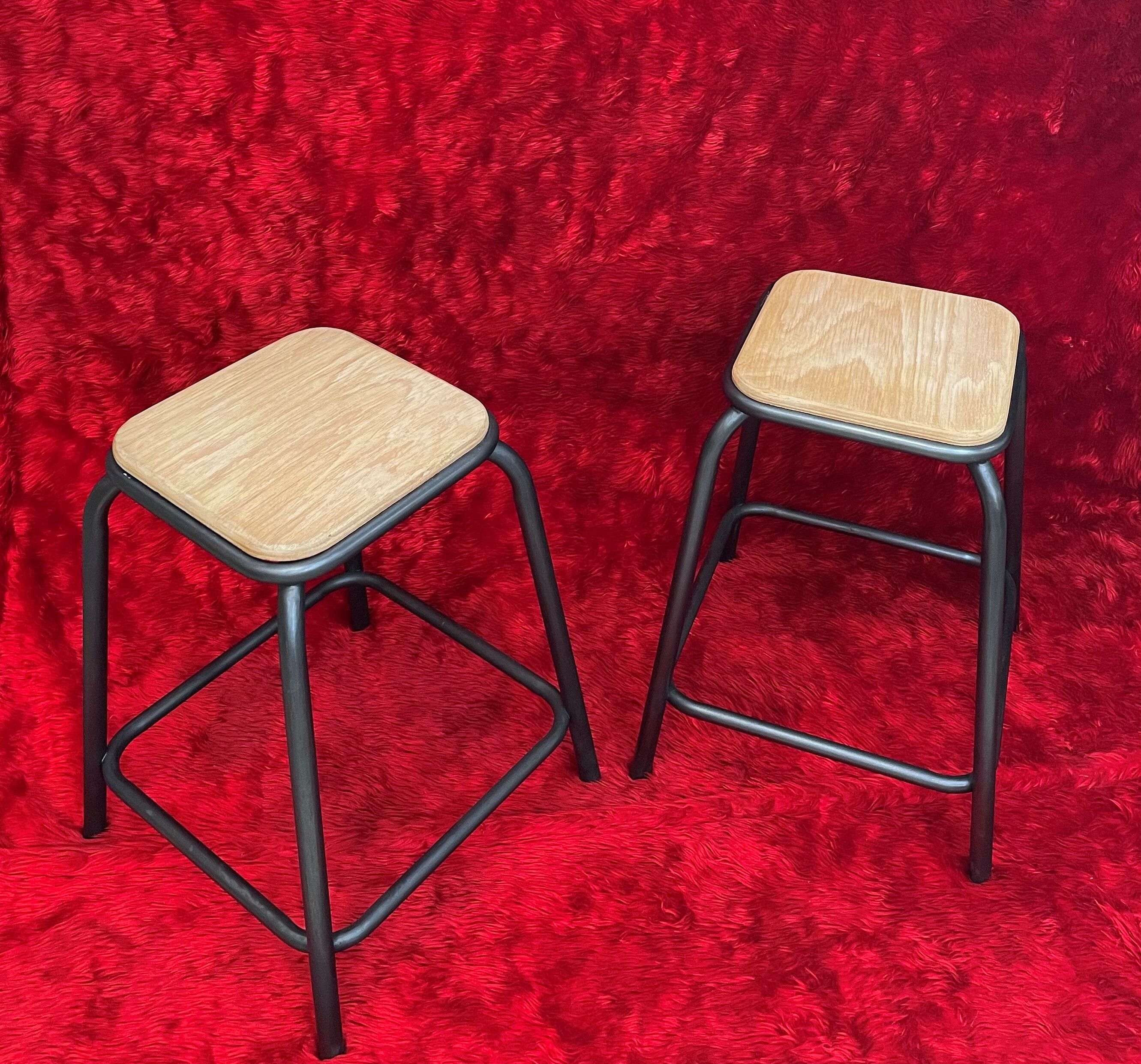 Pair of industrial stools