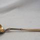 Puiforcat, sugar spoon, solid silver, Russian-style handle, vermeil.