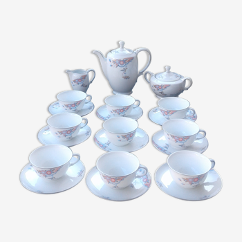 Coffee or tea service, bohemian porcelain circa 50s