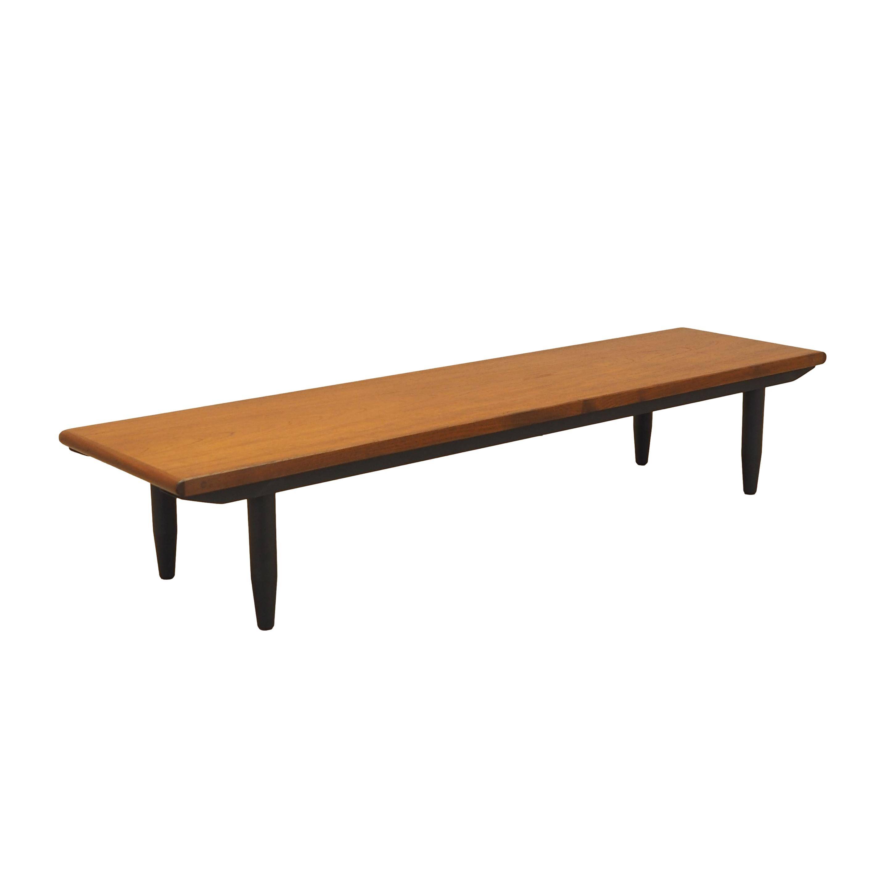 Teak sideboard, low Danish console, 1970s
