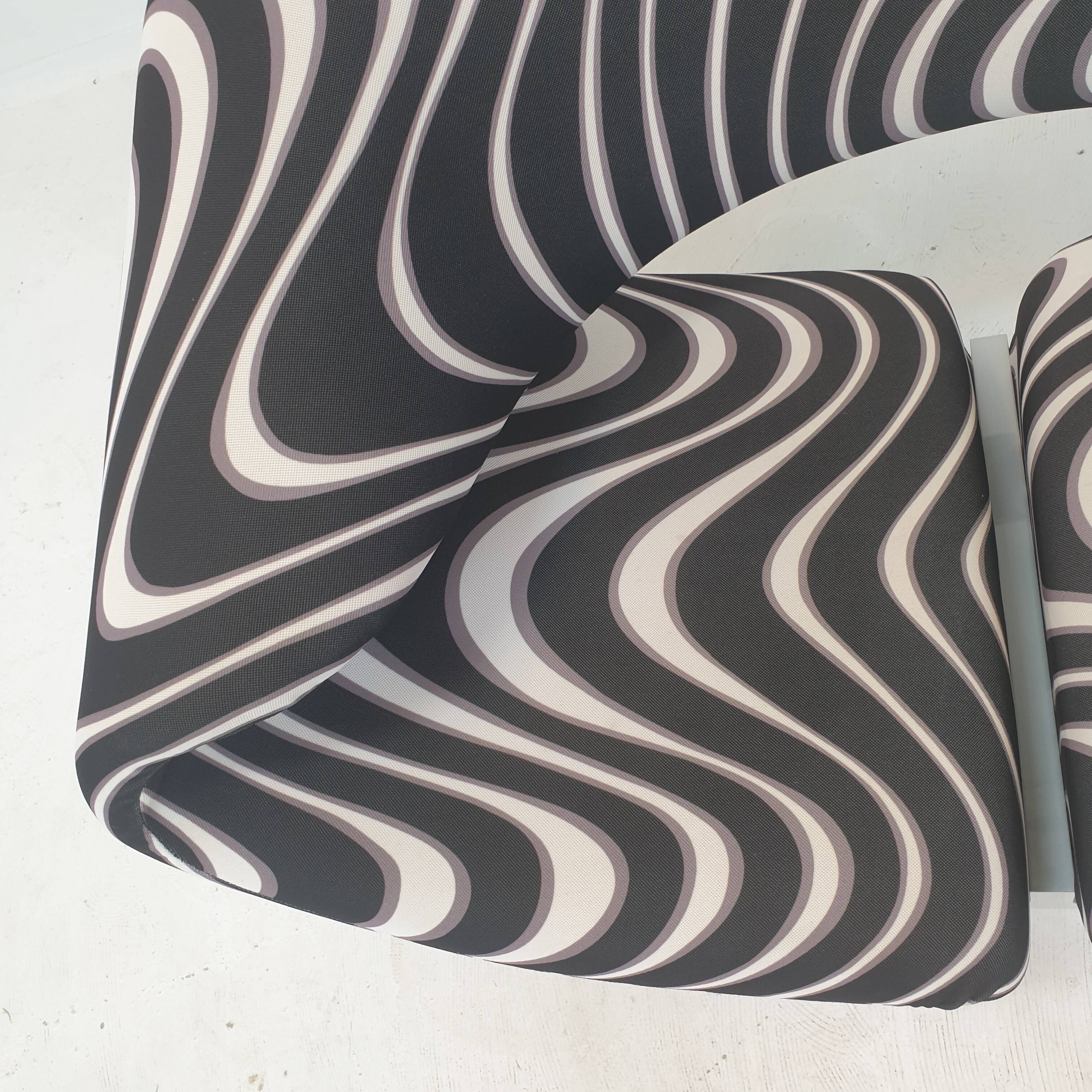 Ribbon Chair With Ottoman by Pierre Paulin for Artifort, 1990's