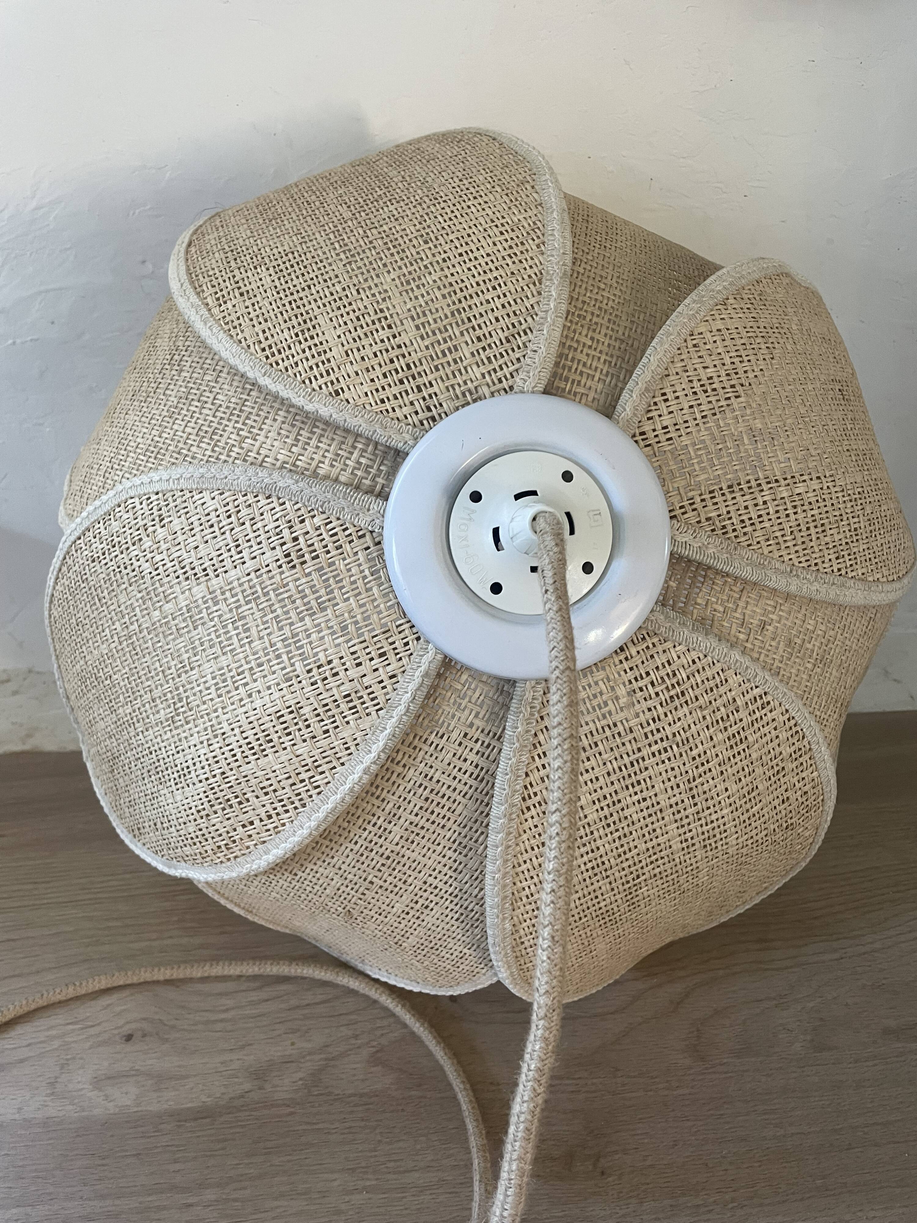 Vintage plant fibre lotus suspension